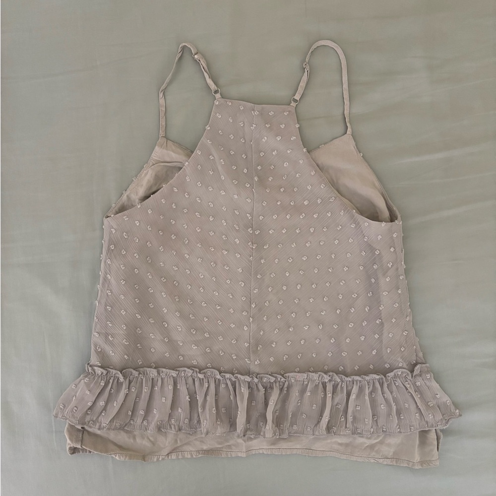 Polka-Dot Ruffle Tank Top - Picture 2 of 2